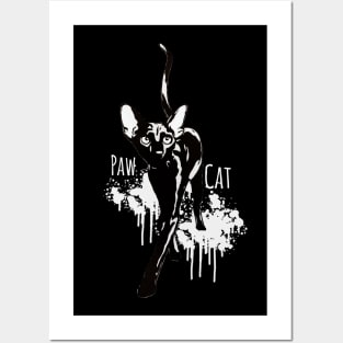 cats lover, black and withe Posters and Art